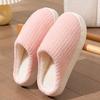 Color Matching Plush Cotton Slippers Winter Couple Indoor Home Hair Mop Plush Shoes Home Comfort Cotton Mop