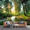 Forest Stream Wallpaper 3d Natural Scenery Wall Mural Living Room Bedroom Forest Mural Home Decor