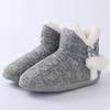 Fashion Shevalues Winter Plush Lining Snow Boots For Women Fashion Slippers Flat Bottom Cozy Ankle Boots Furry Warm Outdoor Cotton Boots