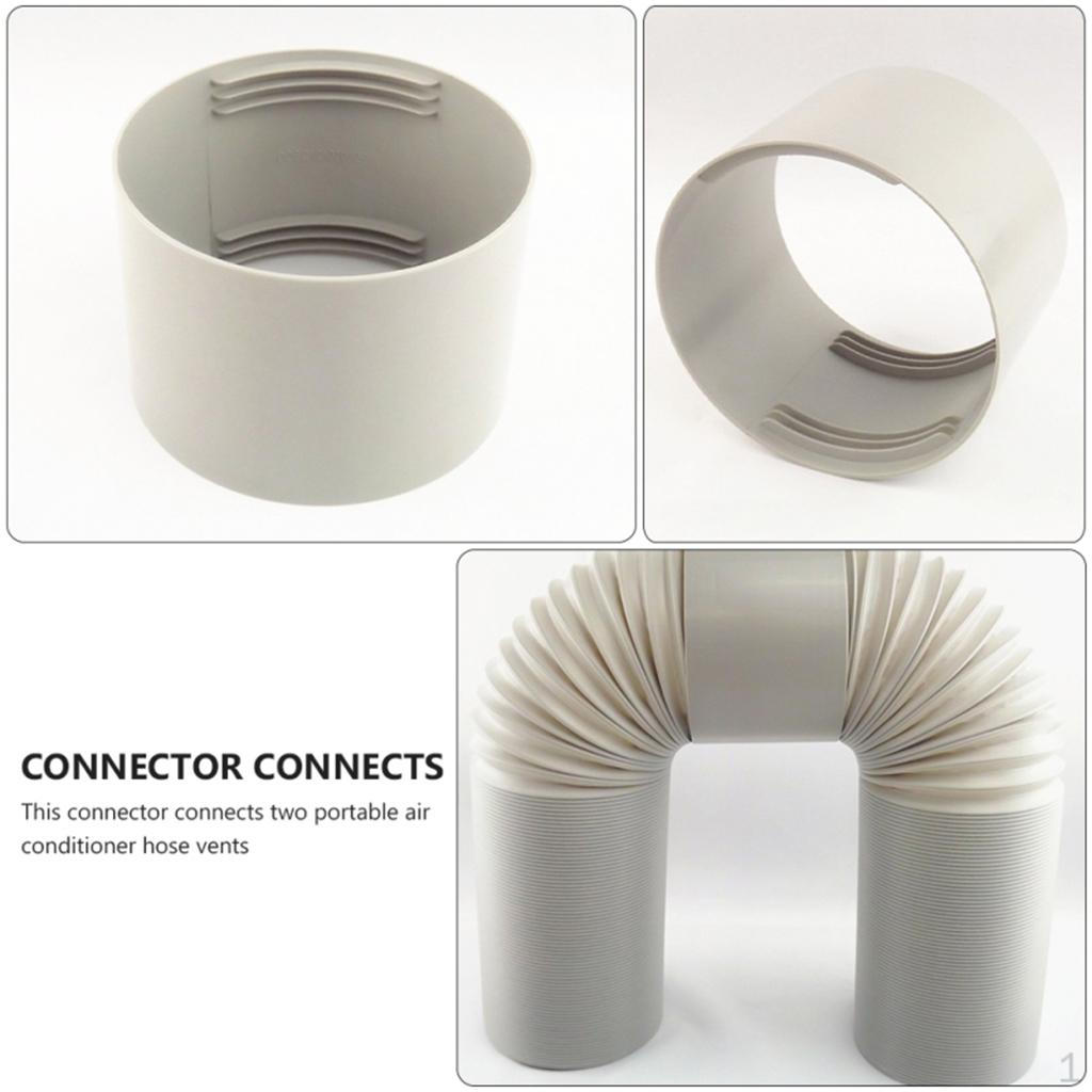 Air Conditioner Exhaust Hose Connector Coupler Easy Install Duct Interface, Clockwise and
