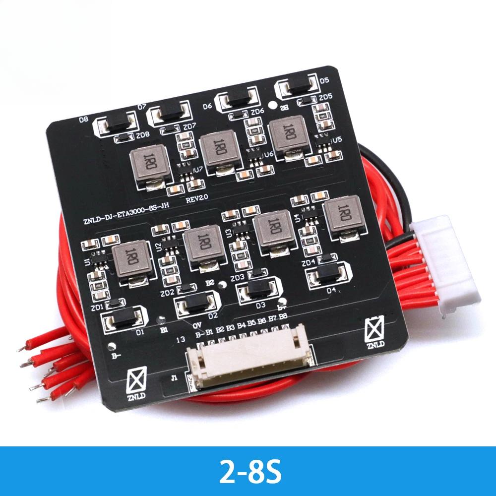 BMS 2S-8S 1.2A Balance Board Lifepo4 LTO Lithium Battery Active Equalizer Balancer Energy Transfer Board BMS 3S 4S 5S 6S 7S 8S
