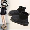 Ins Korean Version of Snow Boots for Women 2025 Winter New Velvet Female Student Cotton Shoes Heightening Muffin Casual Shoes RM881