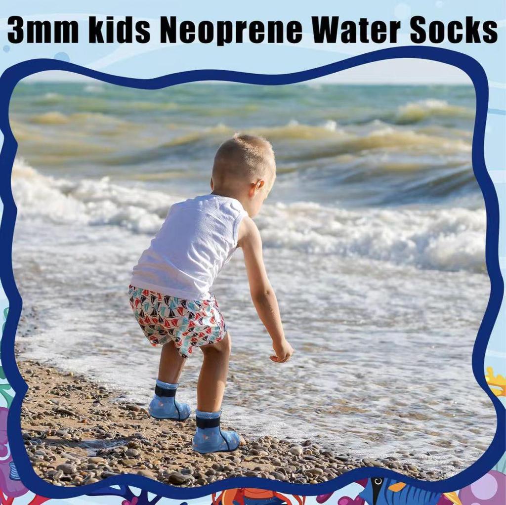 3MM Kids' Non-slip Beach Socks: Warm Diving Protection for Winter Swimming and Snorkeling