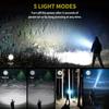 2503 Rechargeable Tactical LED Flashlight 5000 LM Super Bright Zoom Aluminum Alloy Torch Light for Camping/Hiking/Emergency Gear