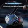 Wired Headphones In-ear Music Wired HIFI Monitoring Headphones Hanging Ear Mobile Gaming Sports Headphones