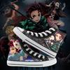 Demon Slayer Print Canvas Shoes Fashion Anime Student Men Women Unisex Casual Shoe Lovers Couples Shoes