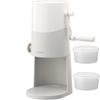 [2025 Model] Manual Fluffy Snow Shaved Ice Maker, Light Gray, IS-TY-B5GY | Includes Two Dedicated Cups