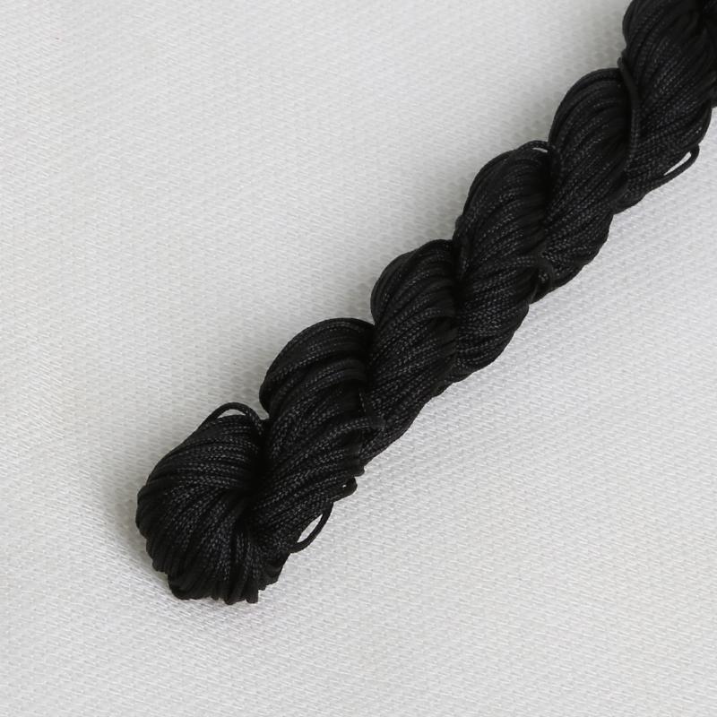 24M DIY Rope Nylon Cord Thread Chinese Knot Macrame Bracelet Braid String Knit Bead For DIY Necklace