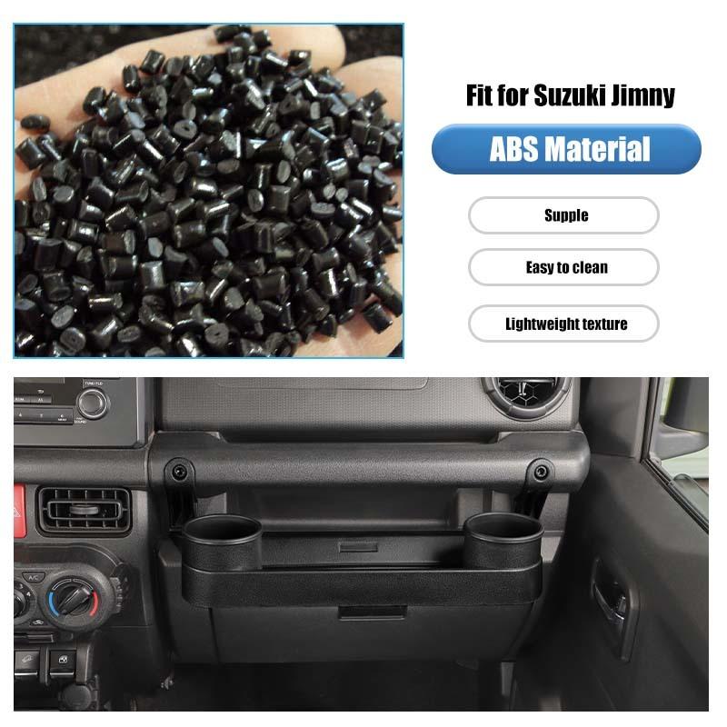 For Suzuki Jimny 2019 Up Car Co-pilot Handle Expand Storage Box Organizer Container Interior Stowing Tidying Accessories