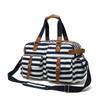 Canvas Travel Bag Men's PU Outdoor Luggage Travel Fitness Storage Bag Large Capacity Tote Bag