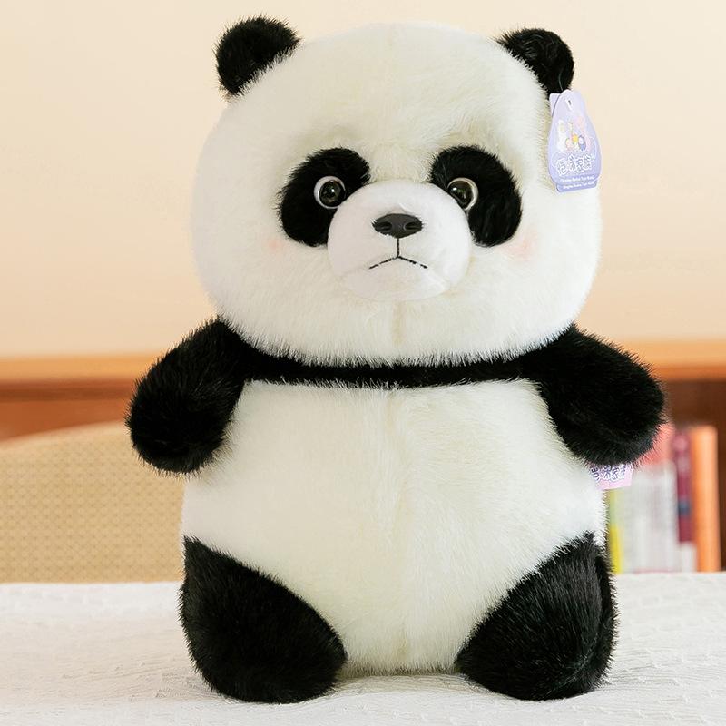 Golden Mink Bubble Panda Cute Toy Cartoon Giant Panda Grab Machine Doll Children's Holiday Gift Plush Doll