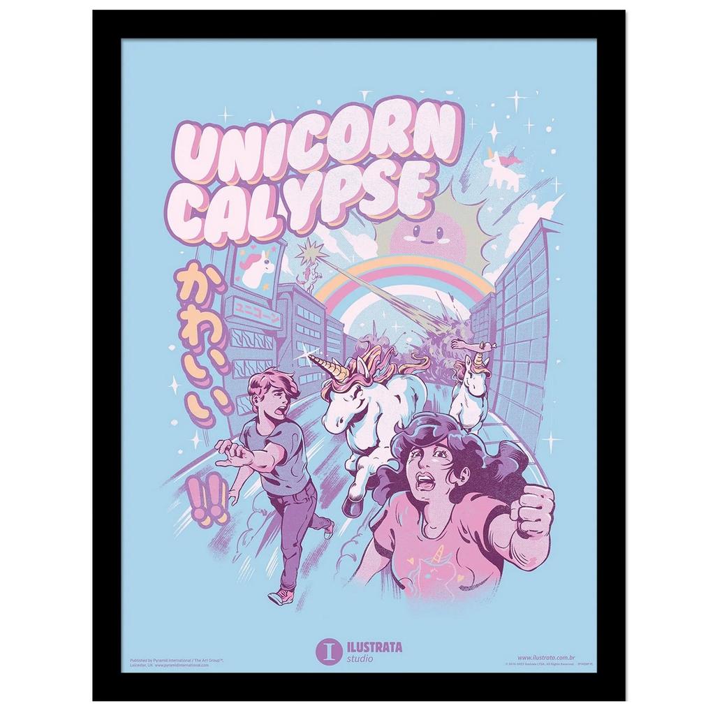 Ilustrata Unicorncalypse Framed Poster