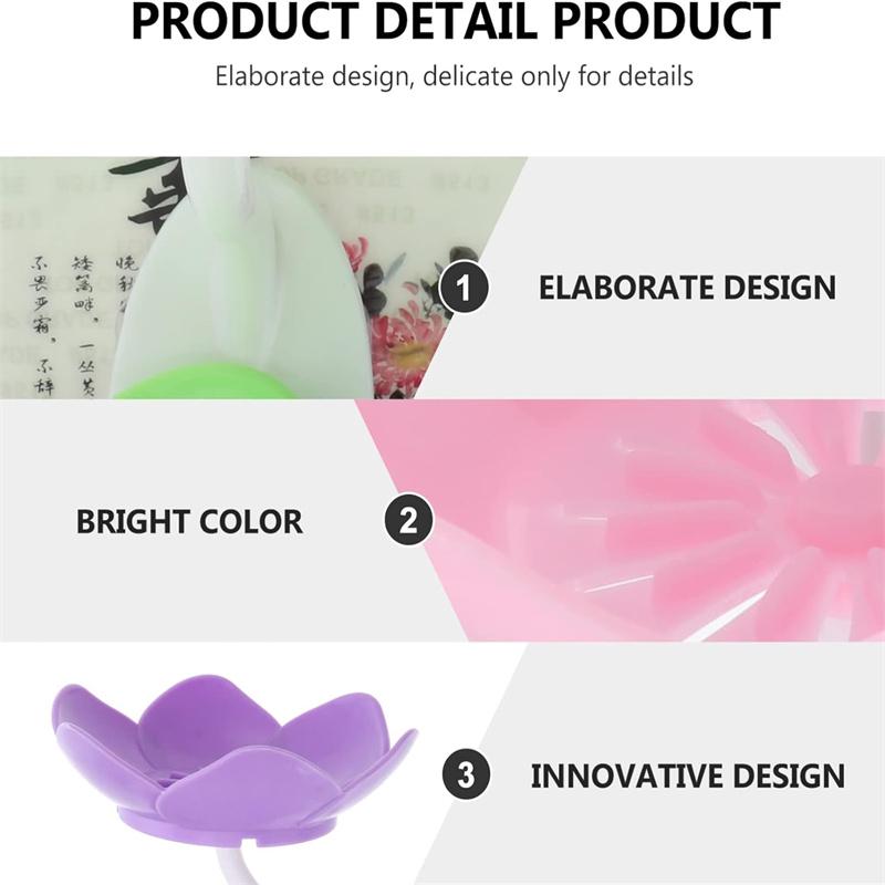 Creative Lotus Flower Soap Box 2 Tier Serving Tray Utensil Holders Suction Wall Tray Floral Soap Dish Shelf Holders Soap Holder