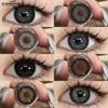Black Colored Contact Lens 14mm-14.5mm Diameter Natural Eyes High Quality Soft Lenses Yearly 2pcs Eye Contacts
