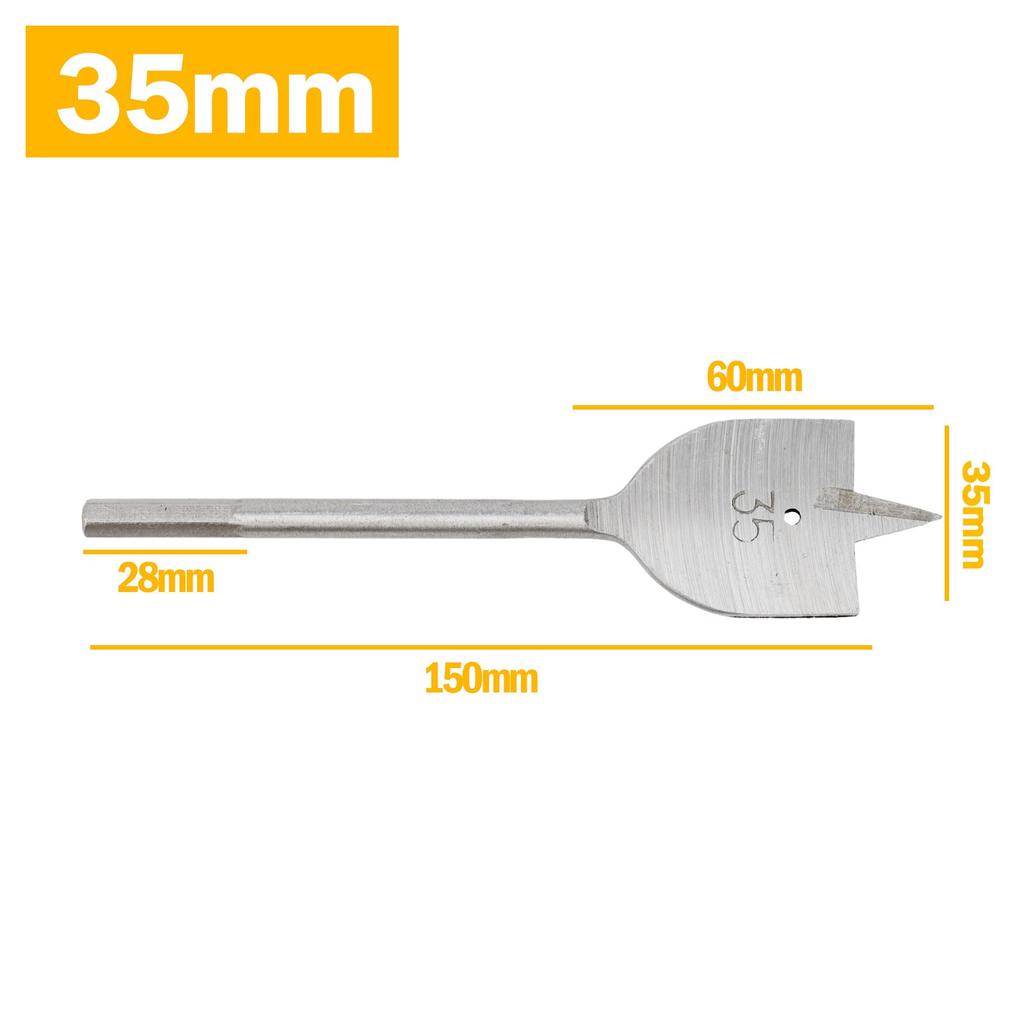 Spade Drill Bit Paddle Wood Boring Flat Woodworking Wood Drilling HCS 20-38mm
