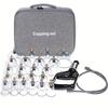 Professional Chinese Acupoint Cupping Therapy Set - 22 Cups, Hijama Massage Kit with Vacuum Pump, Portable Suction Cellulite Cups with Travel Case
