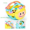 Cartoon Bee Soft Colorful Baby Rattle Ball Hand Bell Educational Teething Toy