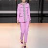 2025 Spring European & American Fashion Beaded Rhinestone Jacket & Skinny Pants Set