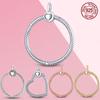 Pendant 925 Sterling Silver Original Moments Small Medium Large O Pendant Charm Fit Charms Necklace Chain DIY Jewelry Making