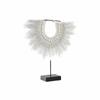 Decorative Figure DKD Home Decor Iron Feather Shells (42 X 9.5 X 44 Cm)
