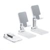 Lazy Foldable Telescopic Desktop Stand Mobile Phone Holder (White)