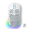 DIERYA Falcon M1 Wireless Gaming Battery 6 Customizable White Mouse, 24000DPI, 180-Hour Life, Ultra-Lightweight 90g, Buttons, RGB, 2.4G/BT5.2/USB-C