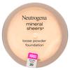 Mineral Sheer Loose Powder Foundation, Natural Ivory 20, 5.5 G (0.19 Oz)