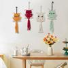 Hand Woven Tassels Window Wall Crafts Decorative Cartoon Owl Handmade Cotton Rope Creative Hanging Ornaments Home Art Decorations