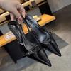Fashion New Fashion Pointed Toe Buckle Strap Ladies Sandals Solid Shallow Fashion Sexy Party Slingbacks Summer High Heeled Shoes Woman