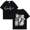 Coraline Movie Graphics Vintage T Shirt Women Fashion Vintage Streetwear Oversized 100% Polyester Short Sleeve T-Shirts Women’s