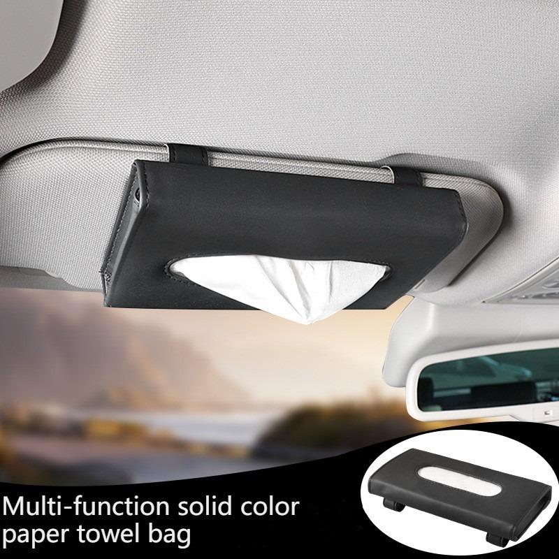 Автомобильная коробка для салфеток, солнцезащитный козырек, стул, задний люк на крыше, автомобильная коробка для салфеток, сумка, подвесная креативная кожаная сумка для дизайна интерьера автомобиля