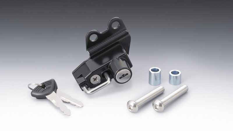 Kijima Bike Parts Helmet Lock Holder Steel CB750 Black Anti-Theft ('92-'08) 303-1568