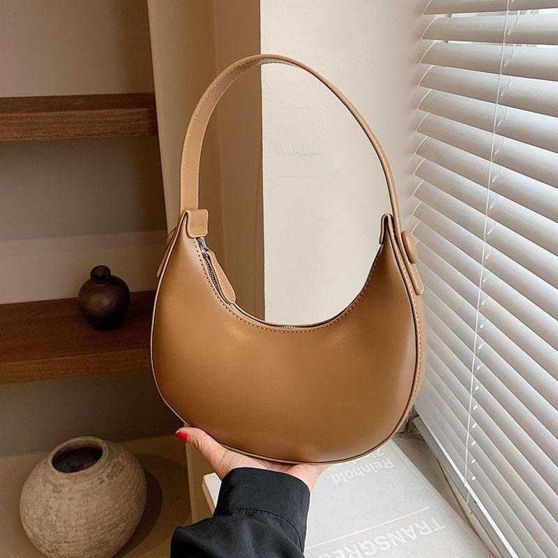 Bag Women's New Armpit Bag Fashionable Solid Color Versatile Portable Shoulder Bag