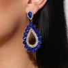 Temperature Water Drop Earrings In Summer Simple Wild Suit Rhinestone Ear Decoration