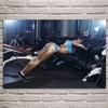 Modern Gym Fitness Canvas Painting Bodybuilding Character Wall Art Poster Sexy Men Women Muscle Wall Picture Mural Cuadros
