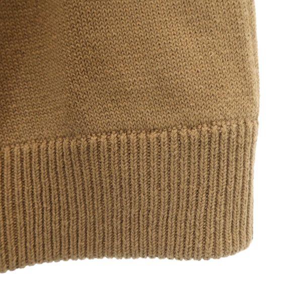 Unused ROSE BUD Long Sleeve One Belt Knit Included Blouse FREE Brown Women Used