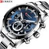 CURREN 8355 Luxury Classic Business Quartz Men Watch 3ATM Waterproof Large Case Big Dial Luminous