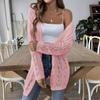 Women's Autumn/winter Cut-out Casual Coat Sweater Without Button