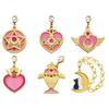 Pretty Guardian Sailor Moon Stained Charm Anime Goods Gacha Bandai All 6 Types Full Complete Set