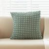 Cream Style Pillow Home Sofa Cushion Ins Simple Solid Color Elastic Puff Plaid Pillow Cover Bedside Cushion