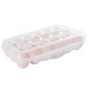 1Pc 12/18 Grid Egg Storage Box With Lid Kitchen Refrigerator Egg Box Egg Drop Rack Household Fridge Egg Organizer Egg Tray