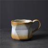 Creative Coffee Cup Coarse Pottery Water Cup Retro Supply Niche Ceramic Cup Japanese Ceramic Special-Shaped Cup