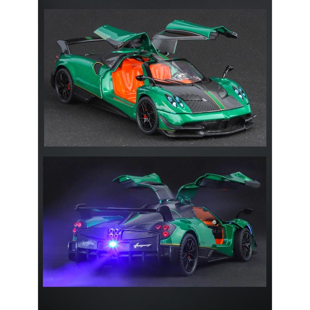 1/24 Pagani Huayra BC Alloy Car Model Diecast Toy Vehicle Sound Light
