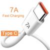 7A 100W USB Type C Super-Fast Charge Cable for iPhone 15 Pro Max Huawei P40 Fast Charing Data Cord for Xiaomi Mi 12 Pro Oneplus Realme POCO
