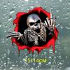 B009 3d Car  Stickers Skeleton Skull In The Bullet Hole Funny Colorful Car Auto Decals Car Sticker