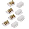 4Pcs HighPower Main Splitter TShape Wiring Terminal Block Industrial Connector 400V 60A(1in
