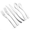 1Pc Matte Silver Steak Knife Fork Teaspoon Flatware 18/10 Stainless Steel Dinnerware Dessert Cutlery Kitchen Western Tableware Heavy Duty