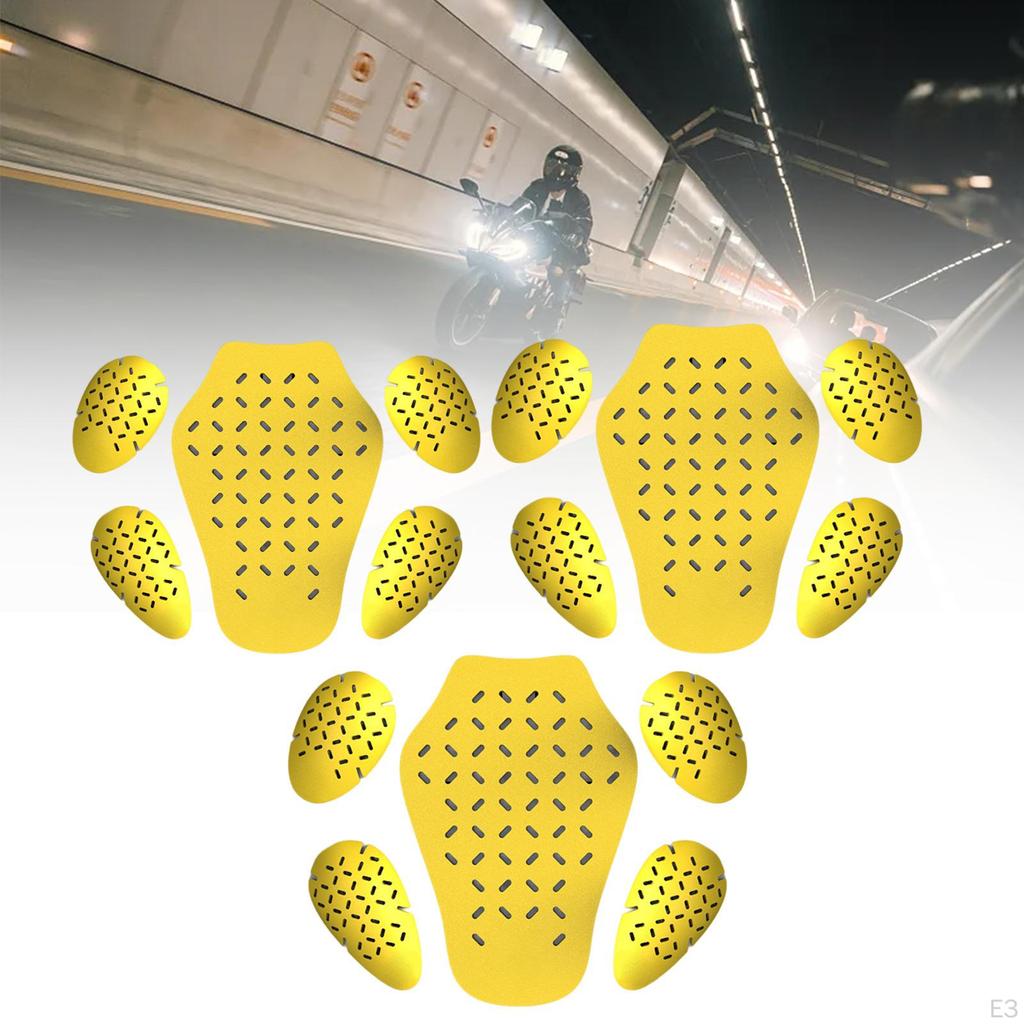 5 Pieces Armor Pads Body ,EVA Breathable Motorcycle Protector Insert for Jackets