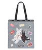 Official Tote Bag LARGE EMERALD PH Gingham Check Rabbits [LeSportsac] TOTE/1589 Women's