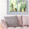 [R5023] - Window Stickers 'Plants In Pots' Green Gray - 40x30 Cm (2 Rooms)